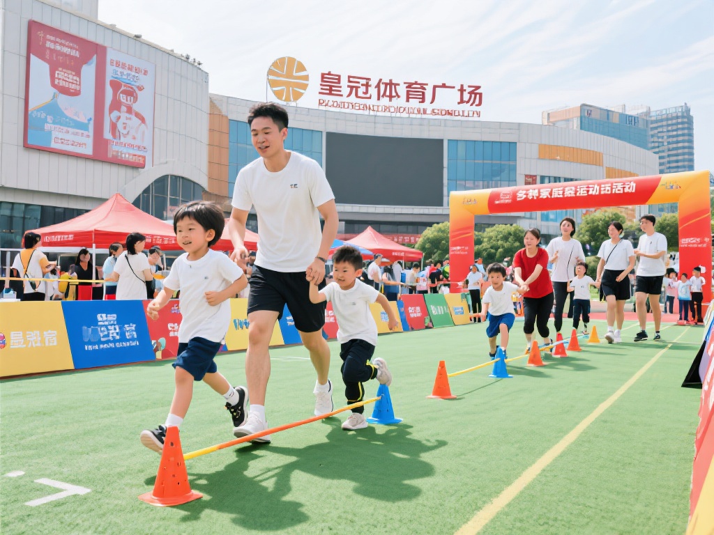 此外，广场经常举办各类家庭运动活动，例如亲子接力赛